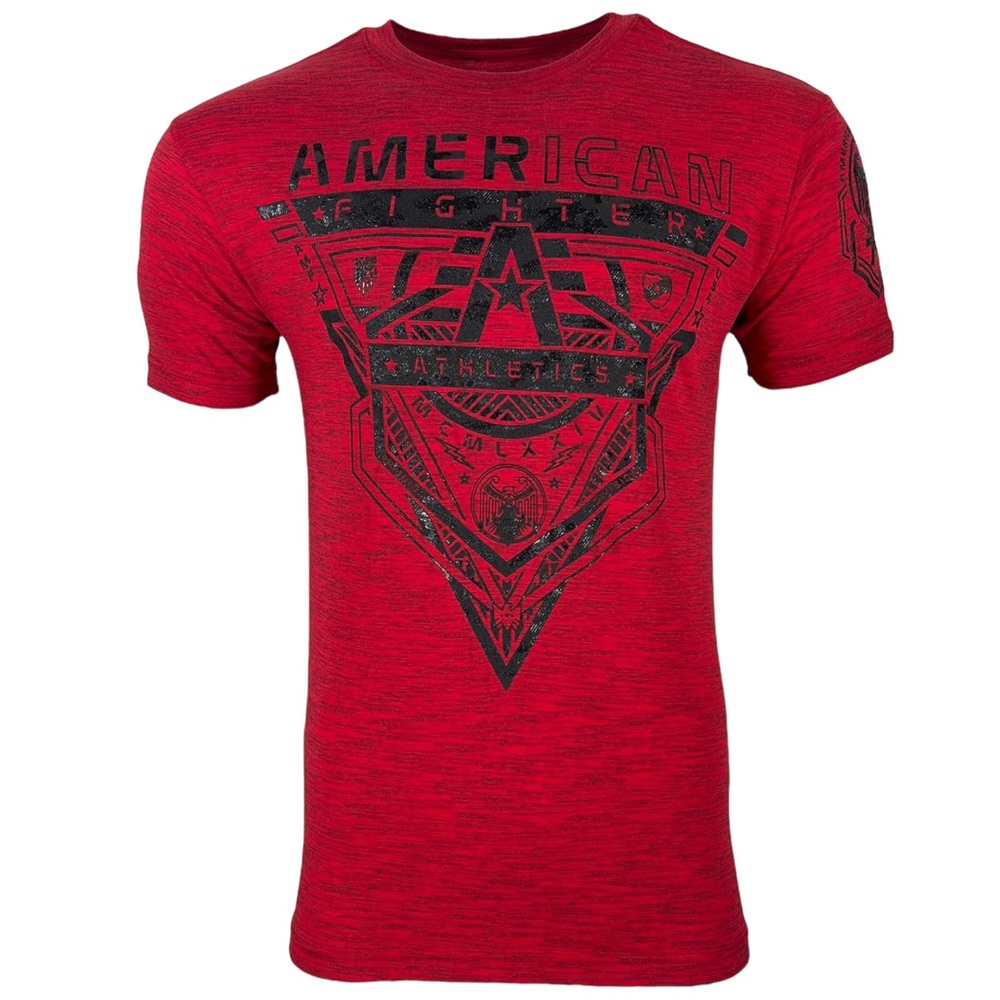 AMERICAN FIGHTER Men's T-shirt CRESTLINE Athletic Military Red